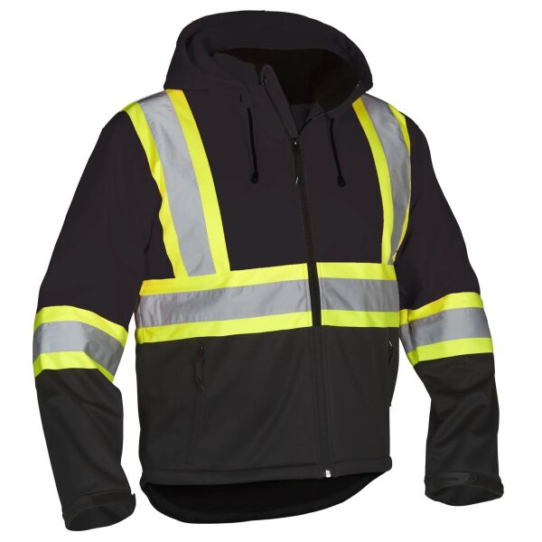 Hi Vis Softshell Orange Safety Jacket  Thumbnail